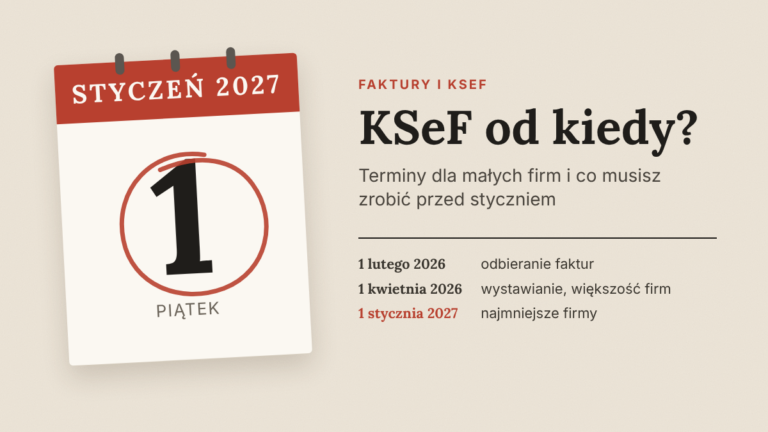 KSeF od kiedy? Harmonogram dla małych firm 2026-2027