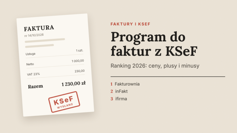 Program do faktur z KSeF: ranking 2026 dla małych firm